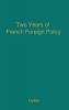 Two Years of French Foreign Policy: Vichy 1940-1942 (Etudes D'Histoire Economique)