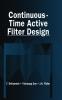 Continuous-Time Active Filter Design