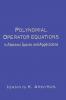 Polynomial Operator Equations in Abstract Spaces and Applications