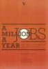 A Million Jobs A Year