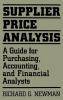 Supplier Price Analysis: A Guide for Purchasing Accounting and Financial Analysts