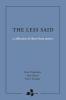 The Less Said: a collection of short-form poetry