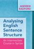 Analysing English Sentence Structure