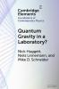 Quantum Gravity in a Laboratory?