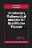 Introductory Mathematical Analysis for Quantitative Finance