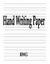 Hand Writing Paper: 200 Pages 8.5 X 11