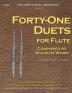 Forty-One Duets for Flute: by Wilhelm Wurm