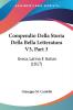 Compendio Della Storia Della Bella Letteratura V3 Part 3: Greca Latina E Italian (1817)