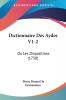 Dictionnaire Des Aydes V1-2: Ou Les Dispositions (1750)