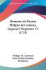 Memoires De Messire Philippe De Comines Seigneur Da -- Argenton V2 (1723)