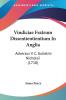 Vindiciae Fratrum Dissentientientium In Anglia: Adversus V. C. Gulielmi Nicholsii (1710)