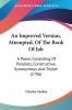 An Improved Version Attempted of the Book of Job: A Poem Consisting of Parallels Constructive Synonymous and Triplet: A Poem Consisting Of ... Constructive Synonymous And Triplet (1796)