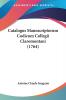 Catalogus Manuscriptorum Codicum Collegii Claromontani