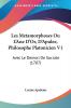 Les Metamorphoses Ou L'Ane D'Or D'Apulee Philosophe Platonicien V1: Avec Le Demon De Socrate (1707)