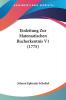 Einleitung Zur Matematischen Bucherkentnis V1 (1775)