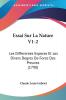 Essai Sur La Nature V1-2: Les Differentes Especes Et Les Divers Degres De Force Des Preuves (1790)