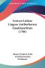 Lexicon Latinae Linguae Antibarbarum Quadripartitum (1780)