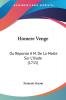 Homere Venge: Ou Reponse A M. De La Motte Sur L'Iliade (1715)