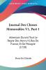 Journal Des Choses Memorables V1 Part 1: Advenues Durant Tout Le Regne Des Henry III Roy De France Et De Pologne (1720)