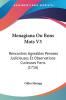 Menagiana Ou Bons Mots V3: Rencontres Agreables Pensees Judicieuses Et Observations Curieuses Forts (1716)