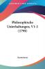 Philosophische Unterhaltungen V1-2 (1790)