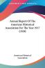 Annual Report of the American Historical Association for the Year 1917