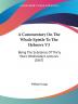 A Commentary on the Whole Epistle to the Hebrews: Being the Substance of Thirty Years' Wednesday's Lectures: Being The Substance Of Thirty Years' Wednesday's Lectures (1867): 3