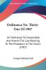 Ordinance No. Thirty-One Of 1907: An Ordinance To Consolidate And Amend The Law Relating To The Procedure In The Courts (1907)