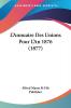 L'Annuaire Des Unions Pour L'An 1876 (1877)