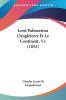 Lord Palmerston L'Angleterre Et Le Continent V1 (1852)