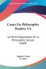 Cours De Philosophie Positive V4: La Partie Dogmatique De La Philosophie Sociale (1869)