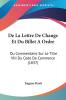 De La Lettre De Change Et Du Billet A Ordre