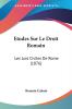 Etudes Sur Le Droit Romain