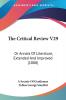 The Critical Review V29