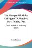 The Hexagon Of Alpha Chi Sigma V5 October 1914 To May 1915: With A General Directory (1914)