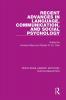 Recent Advances in Language Communication and Social Psychology