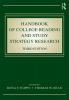 Handbook of College Reading and Study Strategy Research