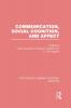 Communication Social Cognition and Affect (PLE: Emotion)