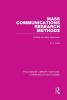 MASS COMMUNICATIONS RESEARCH METHODS