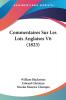 Commentaires Sur Les Lois Anglaises V6 (1823)