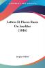 Lettres Et Pieces Rares Ou Inedites (1846)