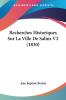 Recherches Historiques Sur La Ville De Salins V2 (1830)