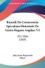 Ricardi De Cirencestria Speculum Historiale De Gestis Regum Angliae V2: 872-1066 (1869)