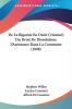 De La Bigamie En Droit Criminel; Du Droit De Dissolution; L'Assistance Dans La Commune (1898)