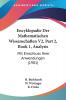 Encyklopadie Der Mathematischen Wissenschaften V2 Part 2 Book 1 Analysis: Mit Einschluss Ihrer Anwendungen (1901)