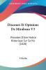 Discours Et Opinions De Mirabeau V3: Precedes D'Une Notice Historique Sur Sa Vie (1820)