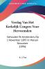 Verslag Van Het Kerkelijk Congres Voor Hervormden: Gehouden Te Amsterdam Op 1 November 1895 In Maison Stroucken (1896)