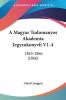 A Magyar Tudomanyos Akademia Jegyzokonyvfi V1-4: 1863-1866 (1866)