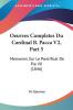 Oeuvres Completes Du Cardinal B. Pacca V2 Part 5: Memories Sur Le Pontificat De Pie VII (1846)