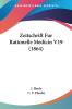 Zeitschrift Fur Rationelle Medicin V19 (1864)